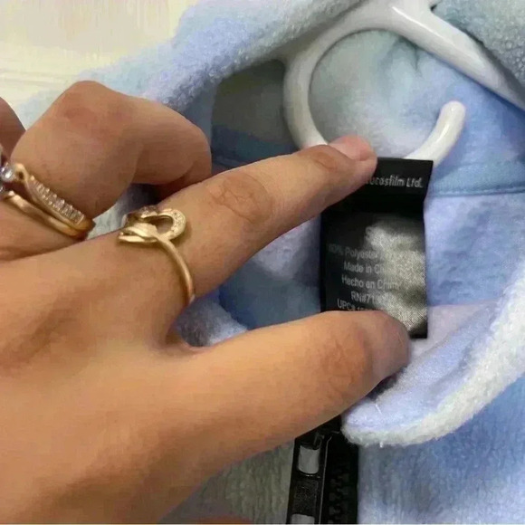 Star Wars Rebel Alliance Crop Top Tie Dye Women's Cropped Sweater Sz S - Picture 5 of 6